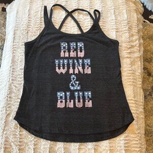 Black Graphic Women's Tank Top